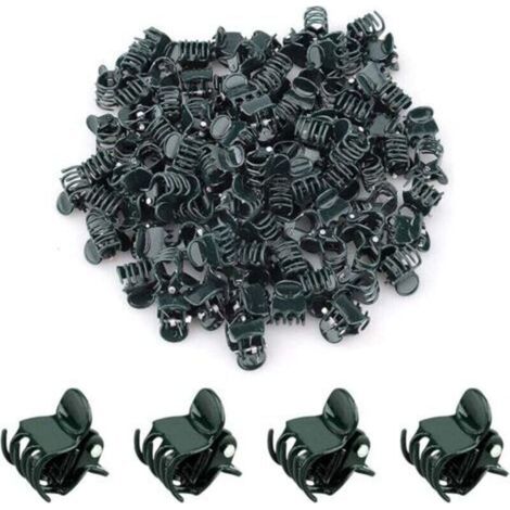 Pinces à orchidées, pinces à orchidées, 100 pièces de pinces à plantes, pince à plantes, pince à plantes, pince à orchidées, pince à orchidées en plastique, pinces à orchidées, petites pinces, pince à