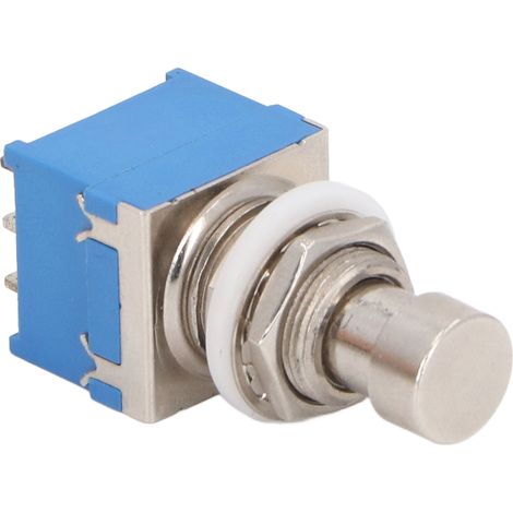 Pédale d'effet pour guitare, interrupteur au pied 9 broches 3PDT, bouton-poussoir True Bypass, bleu (1/5)