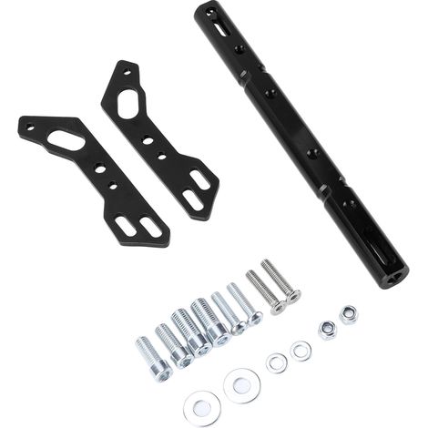 Universeller, schwarzer, verstellbarer Lenkerverstärkungsbügel aus Aluminium für Motorräder, geeignet für Mountainbikes und Querträger (1/5)