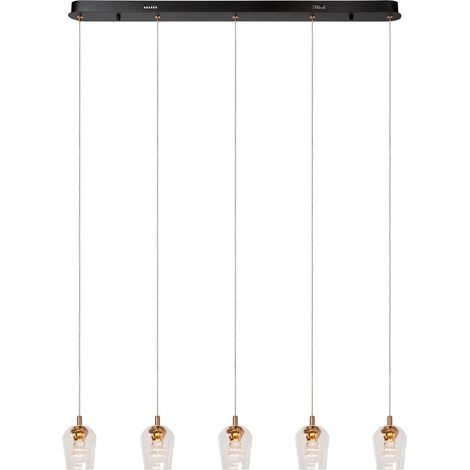 Lampe pendante unique Berliane Quinte droite à 5 lumières - 00430/20/60 (1/2)