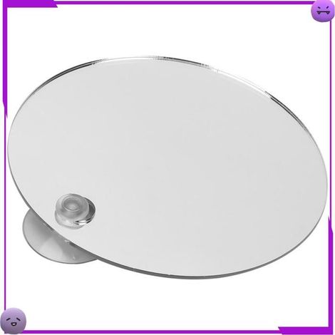 AUCUNE Miroir de douche antibuée Miroir de Douche Anti-buée avec Crochet Pivotant à 360°, Facile à Installer, hygiene brosse (1/5)