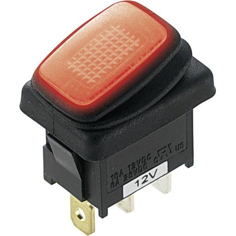 TRU COMPONENTS 1587935 INTERRUPTEUR À BASCULE TC-R13-66B8 12 V/DC 16 A 1 X OFF/ON À ACCROCHAGE 1 PC(S) (1/5)