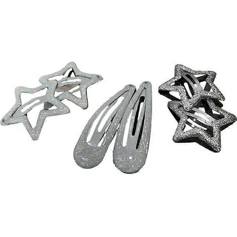 Lot de 6 barrettes étoiles pour bébés, accessoires pour cheveux (1/5)