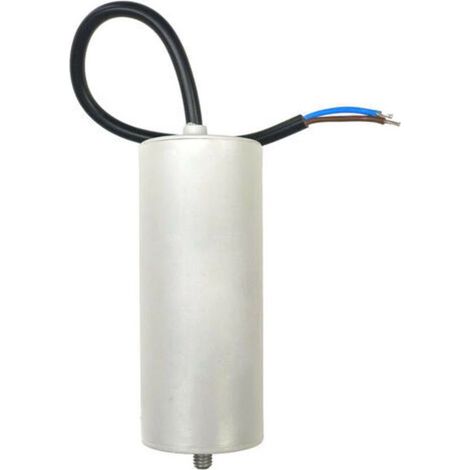Condensateur moteur permanent 50uF 450V – Longueur câble 250mm – Fréquence 50/60Hz – Pour moteurs monophasés et pompes – Comar (1/4)