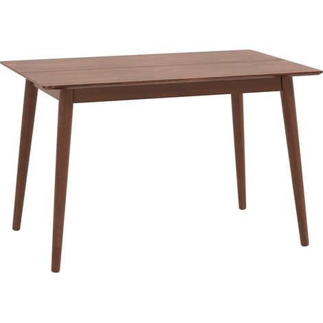 Table à manger marron 120x75 cm – Bois massif de pin – Charge max 50 kg – Pieds antidérapants pour stabilité – Convient à 4 personnes – MH (1/5)