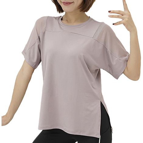 T-Shirt Courte Manches - Tissu Évacuant L'Humidité - Pour Yoga Course Entraînement - Noir Blanc Gris - Taille S à XL (1/5)