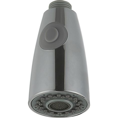 Pommeau de douche extractible de rechange pour robinet de cuisine à deux fonctions, pommeau de pulvérisation chromé connexion 1/2 pouce (1/5)