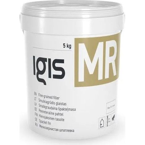 Masilla atlas fine-grained putty lista para usar 5 kg