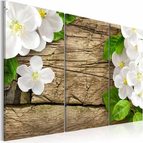 Tableau coquette blanche - 60 x 40 cm