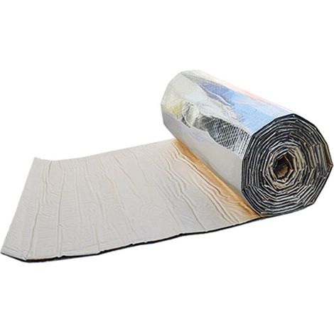 1 pièce Tapis d'isolation thermique et acoustique, 1000 x 1000 mm, épaisseur 10 mm, pour pare-feu, plancher, capot, toit, coffre (1/5)