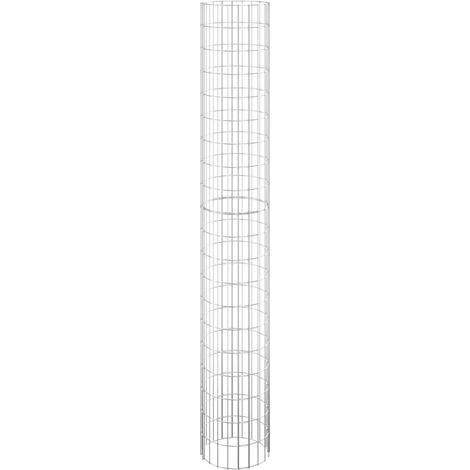 Maison Exclusive - Gabionen-Säule Rund Verzinkter Stahl Ø30x200 c