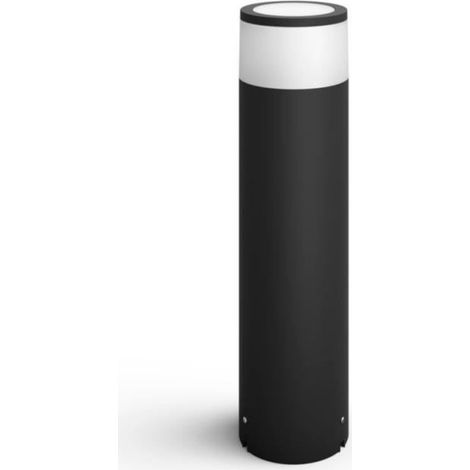 Philips Hue Calla Borne à Basse Tension Bas (Acier Inoxydable) Lumière blanche et colorée - Extension, Sauf Câble d’Alimentation - White and Color Ambiance (1/5)