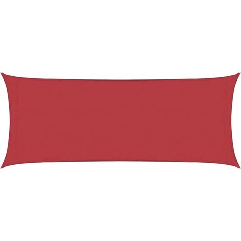 Voile d'ombrage Voile de parasol 160 g/m² Rouge 2x5 m PEHD (1/5)