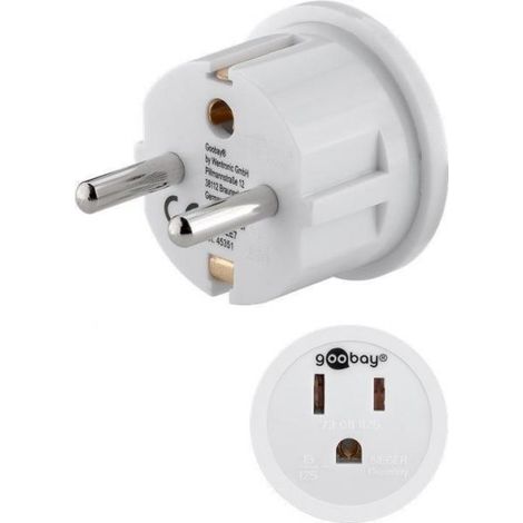 Adattatore da viaggio Goobay 45351 presa tipo F 16 A