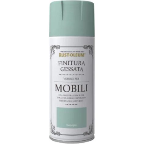 RUST-OLEUM -VERNICE SPRAY EFFETTO GESSATO CHALKY COLORE EUCALIPTO DA 400ML