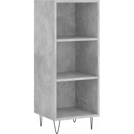 Credenza buffet cassettiera mobile contenitore organizer cucina soggiorno soggiorno 34,5 x 32,5 x 90 cm derivati del legno grigio 020031865