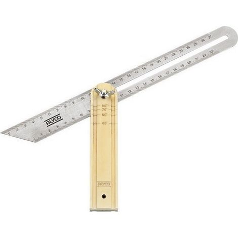 FAUSSE ÉQUERRE EN ACIER INOXYDABLE 300 MM MANCHE EN ALUMINIUM ALYCO