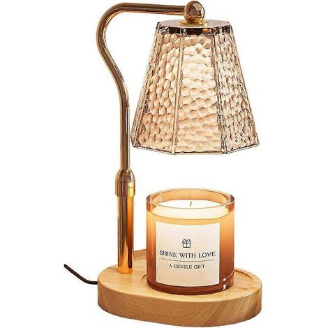 Kerzenwärmerlampe mit Timer und Dimmer, höhenverstellbarer Wachswärmer für die Inneneinrichtung, für Duftkerzen im Glas (USA) (1/5)