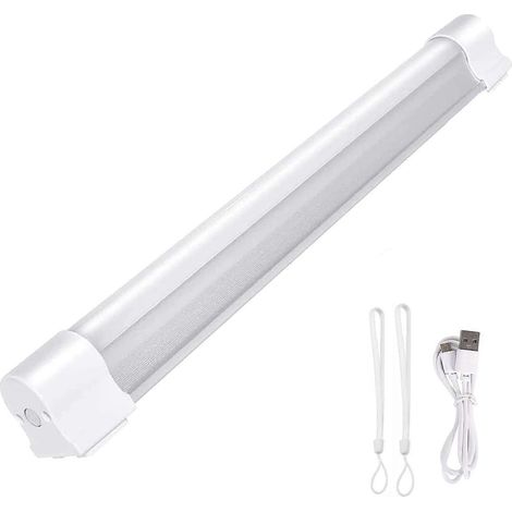 Lanterne de camping LED, barre lumineuse magnétique rechargeable USB 4400 mAh 9 W avec tube LED, 1000 lm, 5 modes d'éclairage, lampe de tente portable et résistante à l'eau pour le camping. (1/5)