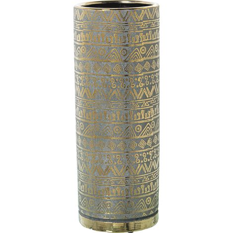 Vase Céramique Vert/Or °14X36 Cm (1/2)