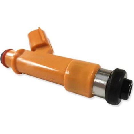 Un injecteur de carburant jaune en plastique + métal, 23250-0M010 ou 23209-0M010, pour Toyota. (1/4)