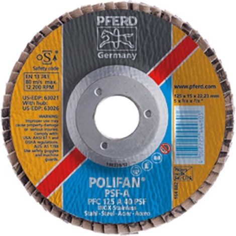 Disco Polifan PFERD 180-22 A Grana 120 - 67712185