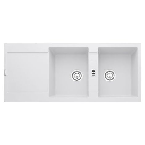 Franke MRG 621. Tipo di lavello: Lavello ad incasso, Forma del lavandino: Rettangolare, Colore del prodotto: Bianco. Larghezza: 1160 mm, Profondità: 200 mm, Altezza: 5... - MRG621BIANCO - 114.0153.948 (1/2)