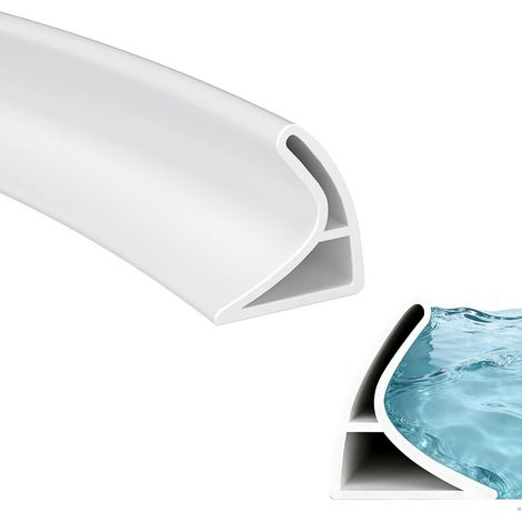 Barrière de Douche Anti-Débordement en Silicone TPE de 2m Seuil de Douche Autocollant Pliable (1/5)