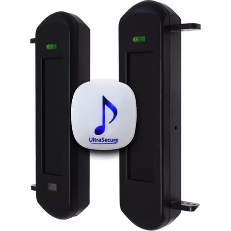 Ultra Secure – Barrières infrarouges solaires 1B – Alerte de passage sans fil 600m – Technologie double faisceaux – IP66 étanche