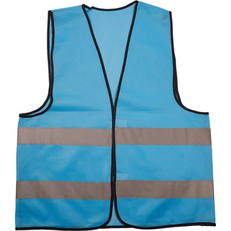 Sicherheitsweste reflektierend Baustelle Tiefbau Landschaftsbau - 8er Pack Standard Westen Hellblau für Abwasser und Bauwesen-lsw