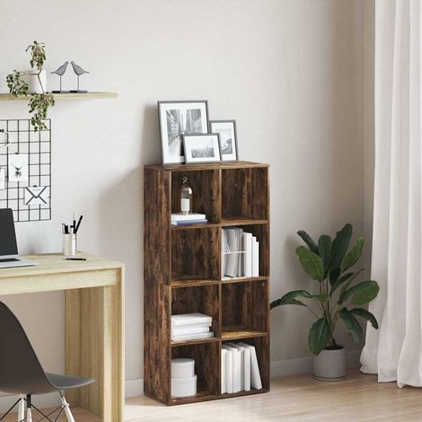 vidaXL Book Cabinet/Sideboard Smoked Oak 66x30x130 cm Engineered Wood (1/5)