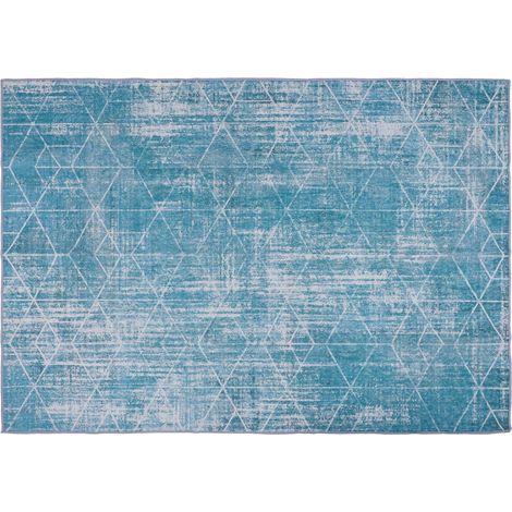 Tappeto a tessitura piatta, resistente, pratico, alla moda e accogliente HOME54 120170 blu (1/5)