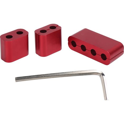 3pcs Séparateurs de fils de bougie en alliage d'aluminium, pinces pour câbles d'allumage 7mm 8mm, organiseurs de lignes (1/5)