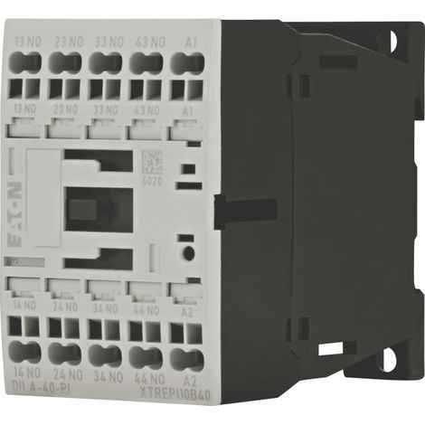 Eaton Contactor auxiliar, 230 V 50 Hz, 240 V 60 Hz, 4 NA, bornes Push-in, accionamiento por corriente alterna, 199204