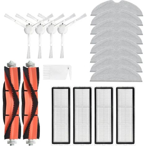Brosse latérale principale, filtre HEPA, lingettes de nettoyage pour aspirateur 1C STYTJ01ZHM et 1T STYTJ02ZHM - Pièces détachées (1/5)