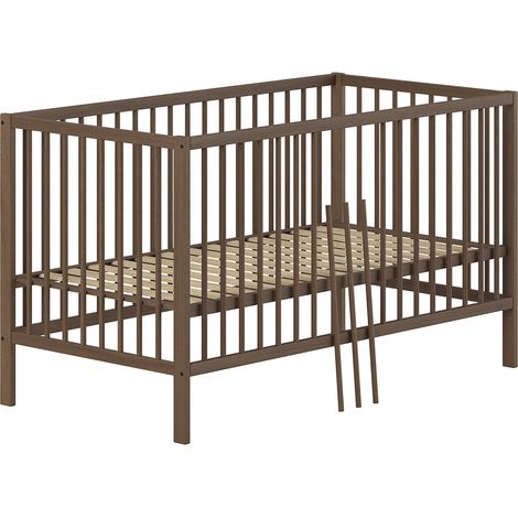 Cuna evolutiva 70x140 somier incluido Vipack Meryl Madera oscura (1/4)