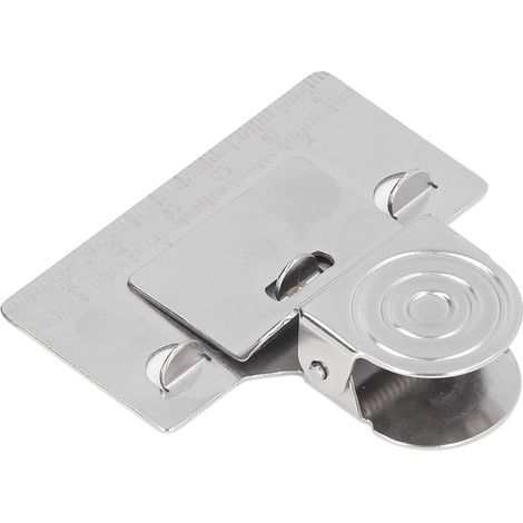 Attache pour mètre ruban acier inoxydable repère angles niveau pince mesure maintien argent (1/5)