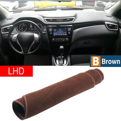 (B Marron LHD) Convient pour Nissan Qashqai J11 2014-2018 2019 2020. Housse de tableau de bord, tapis de protection solaire, coussinet antidérapant. Accessoires (1/5)