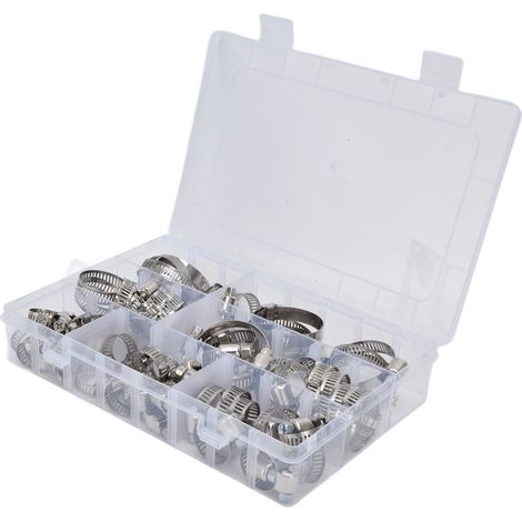 Lot de 60 colliers serflex inox réglables type américain pour tuyaux industriels FS090001 (1/5)