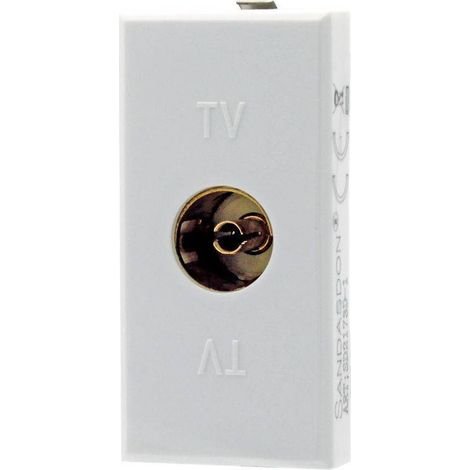 Prise Tv Femelle Blanche Compatible Bticino Axolute (1/3)