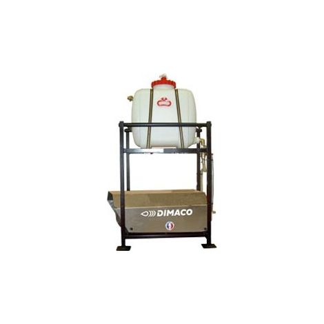 DIMACO - Nettoyeur HP électrique 1300 l/h 350 b 20 CV - Version fixe avec bac tampon 100 l avec 20 M FLEXIBLE + LANCE TURBO INOX