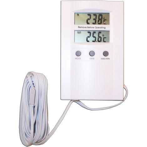 Pluvia 105061 Digitalthermometer 110x70 mm Innen/Außen 74190