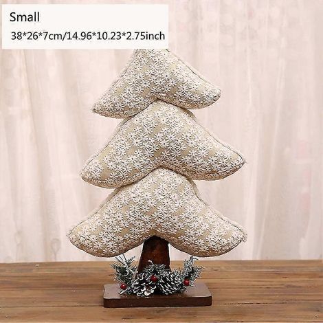 Décorations de Noël Père Noël/bonhomme de neige/sapin de Noël/sac cadeau Arrangement de fête Figurines Ornements Décorations de table et de cheminée E (1/5)