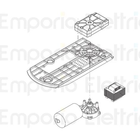 Moteur à engrenages pour remplacement Jim 3 Jump BENINCA' 9686676 (1/3)