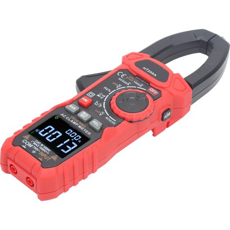 HT208A Digitales Zangenmultimeter mit 6000 Messpunkten, Spannungs- und Stromprüfer für Elektriker (1/5)