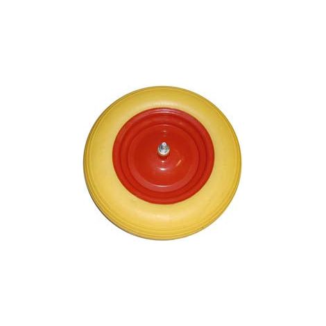 Axe de roue de brouette en PU massif 12x170 mm - axe 12x170 mm, entraxe 110 mm