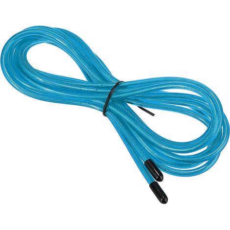 Replacement Cable Speed Skipping Rope 10 Feet 0.5 cm Blue (1/5)