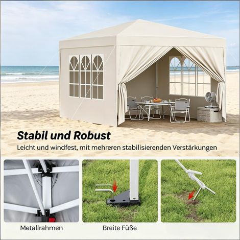 Pergola moderne abri de jardin tonnelle, protection toit extérieur pour terrasse mariage réception événements