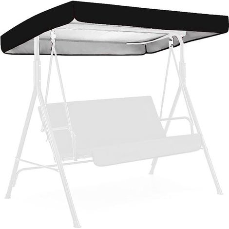 Housse de protection - housse de store - store imperméable - housse de chaise longue de jardin - balancelle de jardin - housse de store - tissu Oxford 210D - 19112018/23cm - noir (1/5)