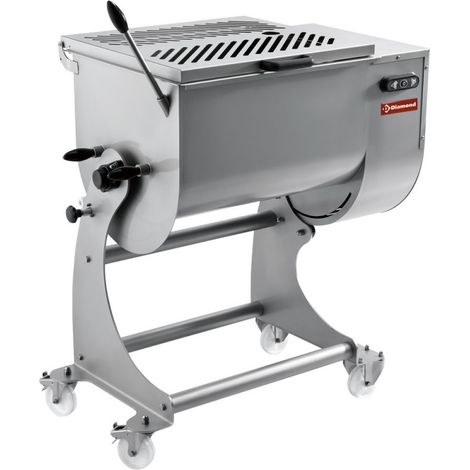 Mélangeur à viande inox 80 kg sur roues - Diamond